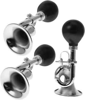KESYOO 3Pcs Loud Snail Bicycle Bell Bicycle Horn for Adults High Decibel Handlebar Cycling Horn Attachment Portable Bike Accessories for Safe Riding
