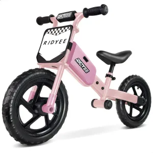 Kids Balance Bike 2 Year Old, Toddler Balance Bikes for 2 to 5 Year with Adjustable Shock-Absorbing Seat, Balance Bike 3 Year Old, DIY Stickers, Handlebar Pad, Limited Steering