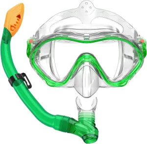 Kids Snorkel Set for Boys Girls Youth Junior Age from 5-13 Years Old Upgraded Dry Top Snorkel Mask Snorkeling Gear with Carrying Bag for Pool Swimming Diving Water Park Beach Vacation