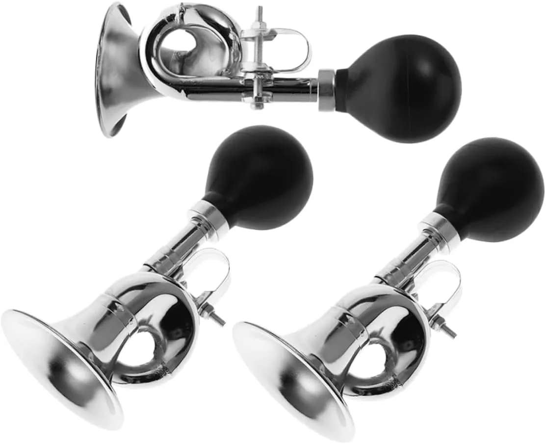 Kisangel 3pcs Loud Snail Horn Bike Bell High-Decibel Bell for Adult Handlebar Horn Easy Installation Compatibility Enhanced Safety for Cyclists