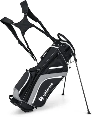 KOTEK Golf Stand Bag, 14 Way Top Divider Golf Club Bag with Cooler, 6 Zippered Pockets, Rain Hood & Adjustable Dual Shoulder Straps, Lightweight Golf Bag for Men Women