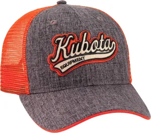 Kubota Equipment Baseball Style Mesh Cap Grey/Orange