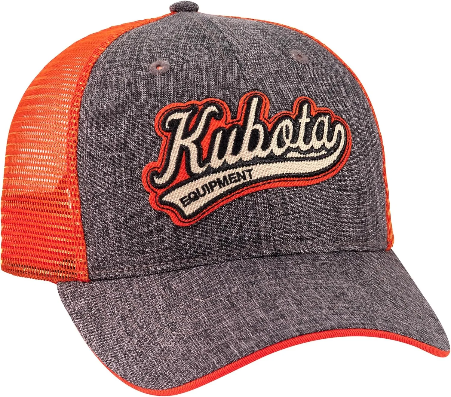 Kubota Equipment Baseball Style Mesh Cap Grey/Orange