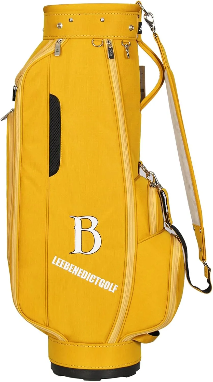 L&B 5 Way Golf Cart Bag, Waterproof Zippers,Golf Bag for Men and Women with Handles and Rain,Caliber 8.5 Inch
