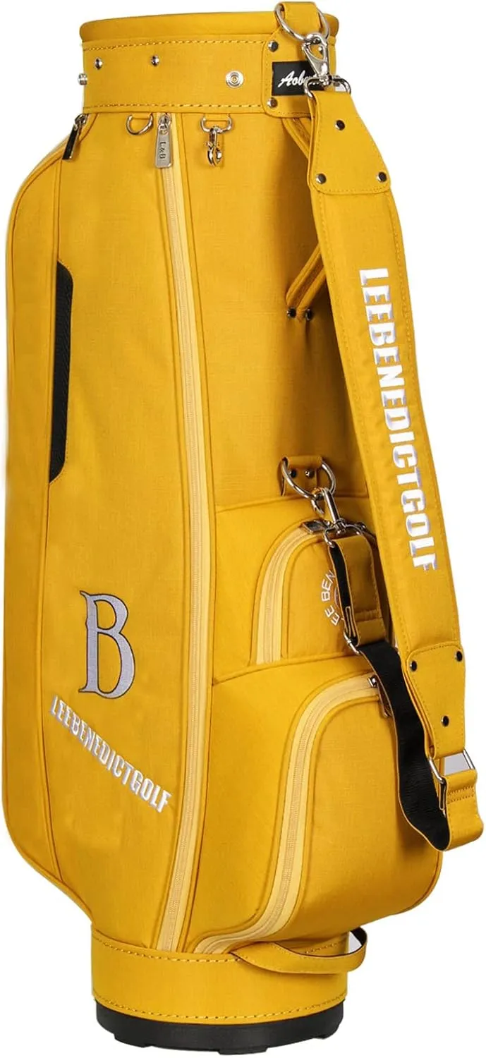 L&B 5 Way Golf Cart Bag, Waterproof Zippers,Golf Bag for Men and Women with Handles and Rain,Caliber 8.5 Inch