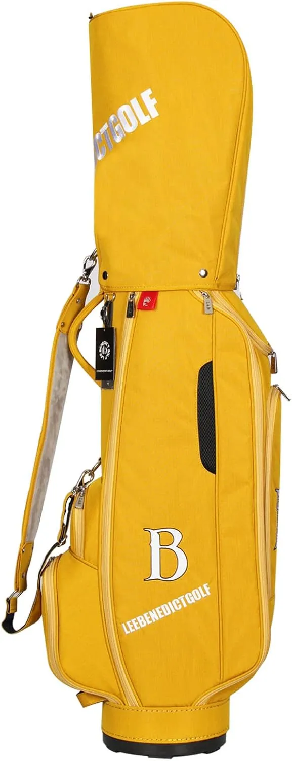 L&B 5 Way Golf Cart Bag, Waterproof Zippers,Golf Bag for Men and Women with Handles and Rain,Caliber 8.5 Inch