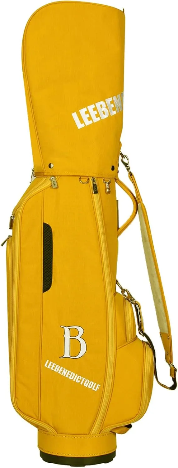 L&B 5 Way Golf Cart Bag, Waterproof Zippers,Golf Bag for Men and Women with Handles and Rain,Caliber 8.5 Inch
