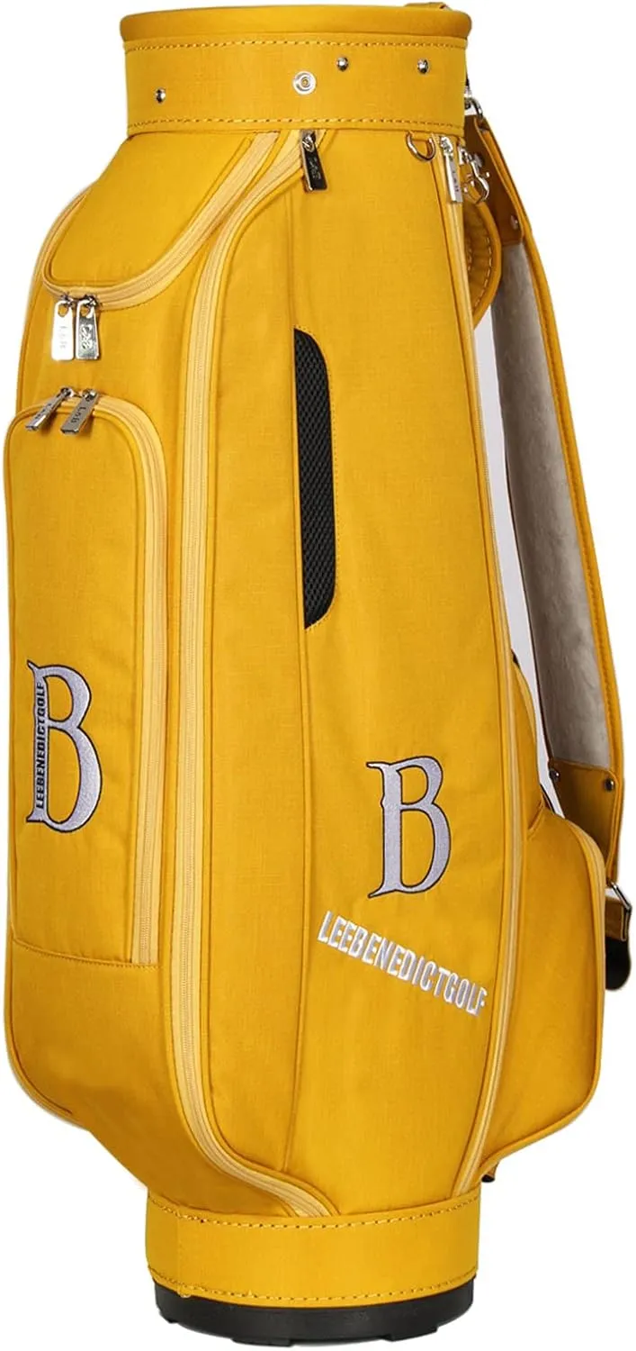 L&B 5 Way Golf Cart Bag, Waterproof Zippers,Golf Bag for Men and Women with Handles and Rain,Caliber 8.5 Inch