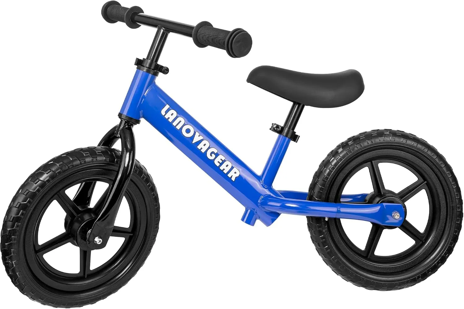 LANOVAGEAR 12” Sport Balance Bike for Kids Ages 18 Months to 5 Years Lightweight, Adjustable Seat, No-Pedal Design for Toddler Boys & Girls