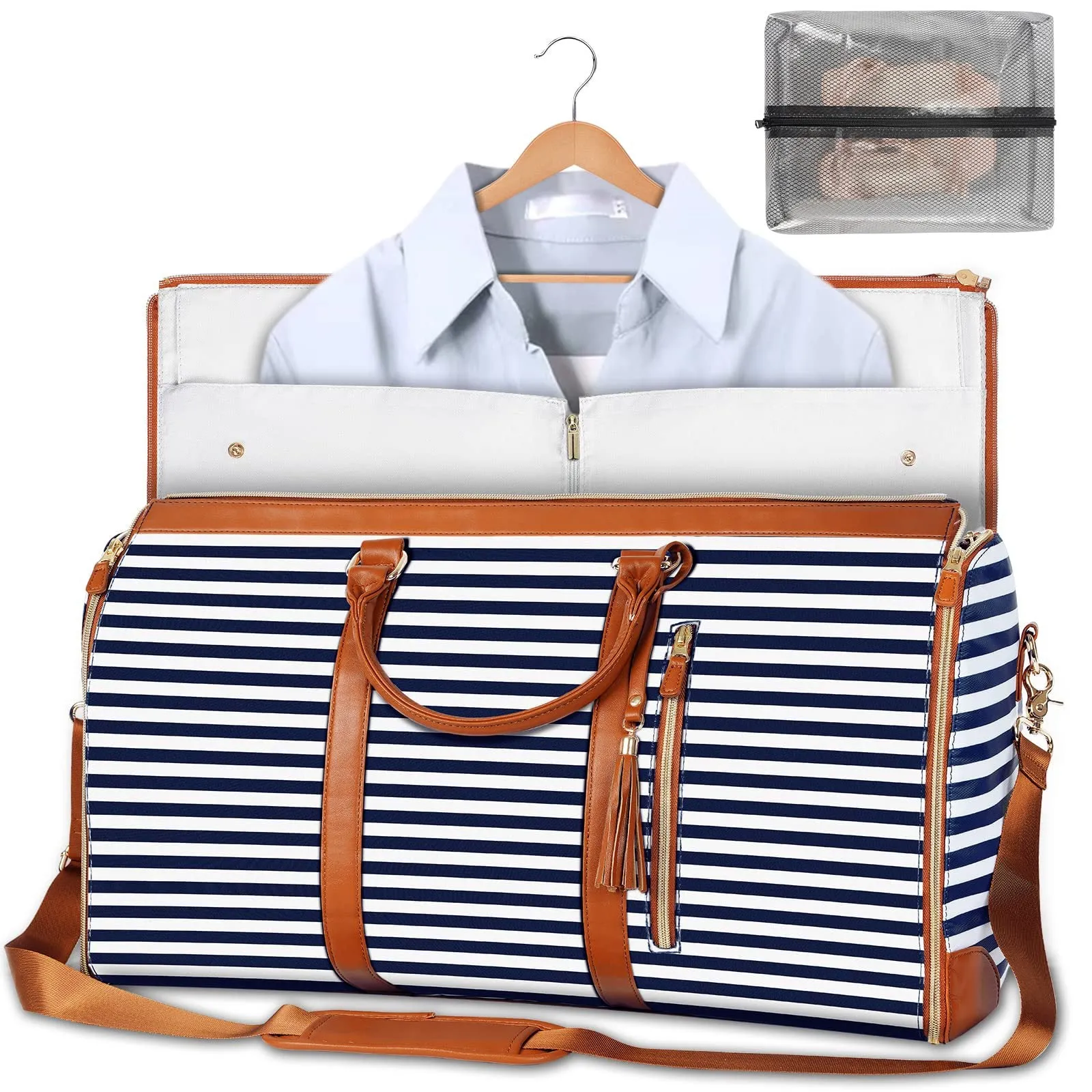Large Capacity Travel Duffle Bag, Women's Handbag, Folding Suit Carrier, Waterproof Clothes Totes
