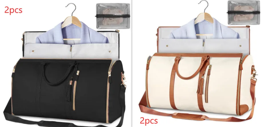 Large Capacity Travel Duffle Bag, Women's Handbag, Folding Suit Carrier, Waterproof Clothes Totes