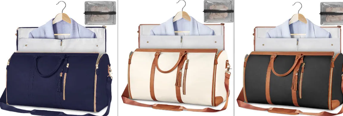 Large Capacity Travel Duffle Bag, Women's Handbag, Folding Suit Carrier, Waterproof Clothes Totes