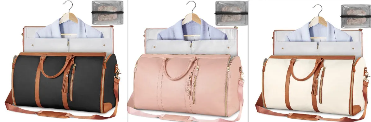 Large Capacity Travel Duffle Bag, Women's Handbag, Folding Suit Carrier, Waterproof Clothes Totes