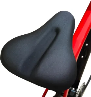 Large Wide Bike Seat Cushion - Padded Memory Foam Saddle Gel Cover - for Women and Men fits Cruiser Stationary Exercise Bicycle Seat - Soft Spin Indoor Outdoor, Size: 11 X 10.5 Inch