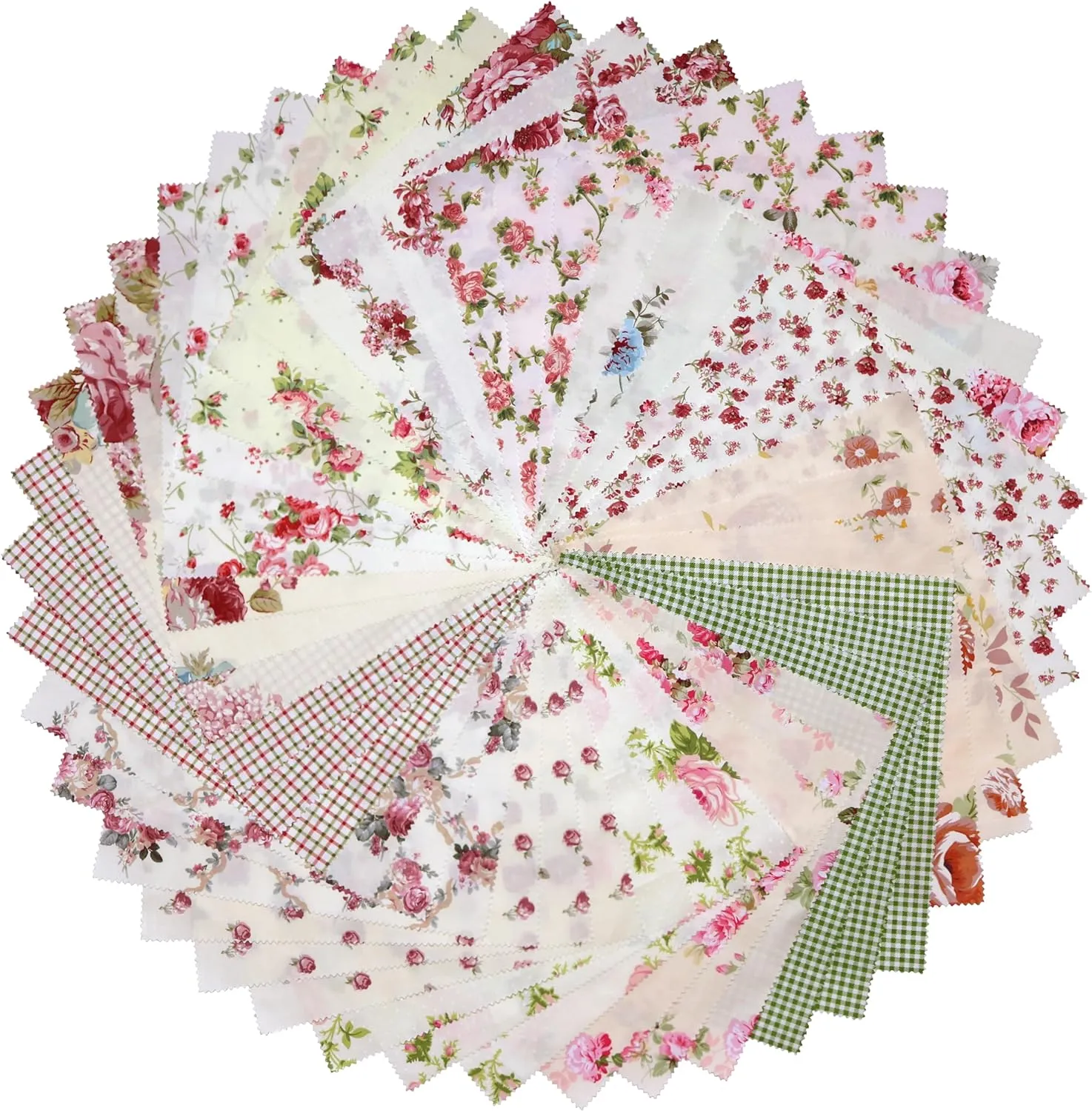 Layer Cakes 10 inch Squares for Quilting, Clearance Layer Cake Fabric for Quilting 10 inch, 10" Squares 42 10x10 inch Squares Layer Cake Print Floral Fabrics