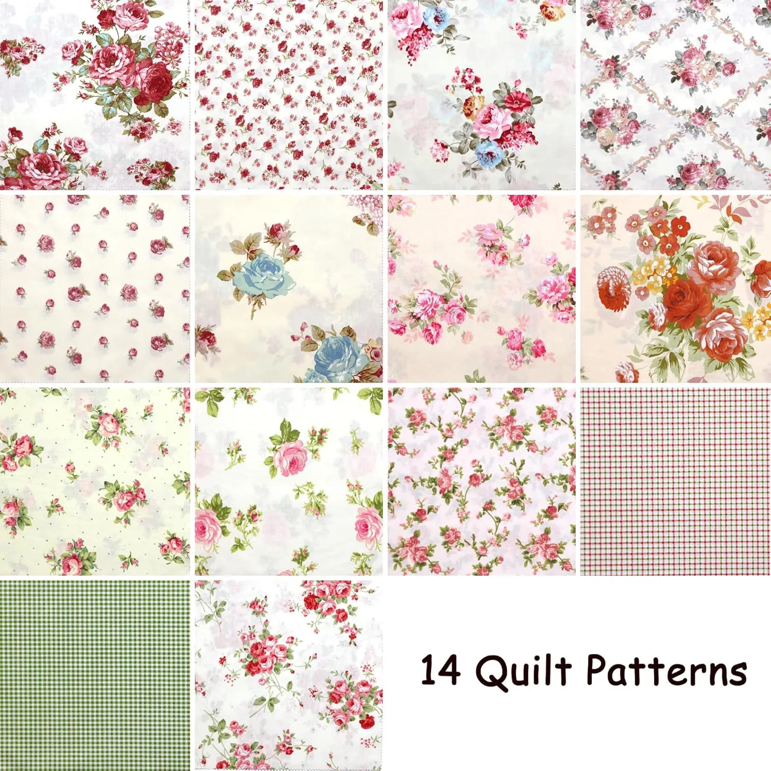 Layer Cakes 10 inch Squares for Quilting, Clearance Layer Cake Fabric for Quilting 10 inch, 10" Squares 42 10x10 inch Squares Layer Cake Print Floral Fabrics