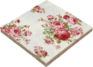 Layer Cakes 10 inch Squares for Quilting, Clearance Layer Cake Fabric for Quilting 10 inch, 10" Squares 42 10x10 inch Squares Layer Cake Print Floral Fabrics