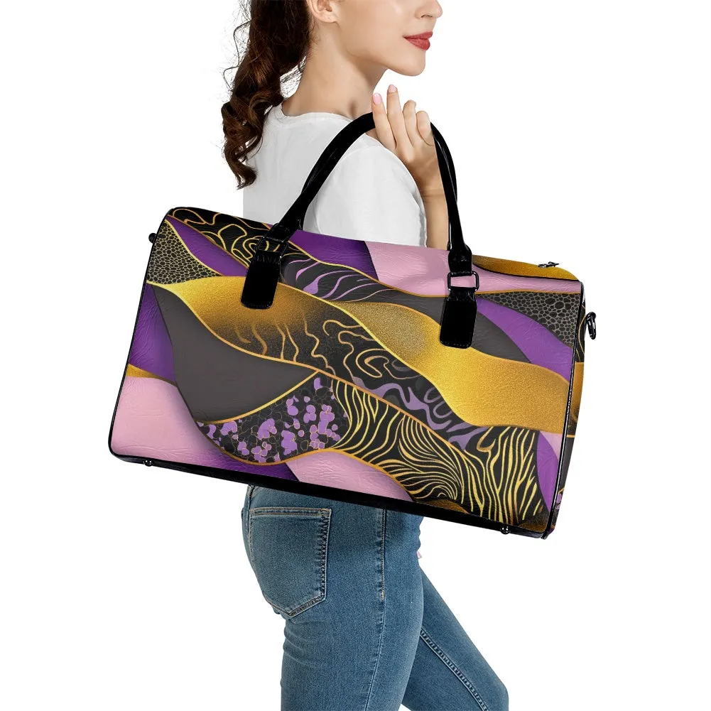 Leather travel bag