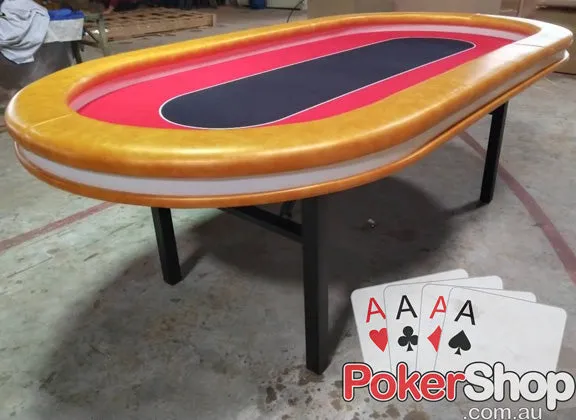 LED Championship Gold Poker Table