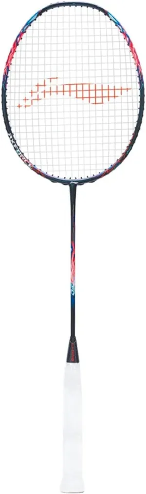Li-Ning AXForce 90 Tiger Max Badminton Racket | 4UG5 Unstrung Professional Racquet for Power & Speed | Navy/Red | Ultra-Strong Carbon Fiber Frame