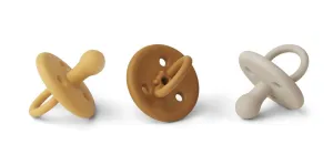 Liewood Paula Baby Yellow Mellow Multi Mix Pacifiers 3 Piece Set