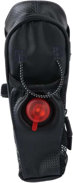 Lightweight Bike Pouch Cycling Saddle Bag Water Bottle Rear Light Waterproof Carbon Fiber Easy to Carry Outdoor Accessory