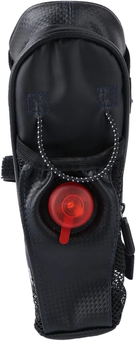Lightweight Bike Pouch Cycling Saddle Bag Water Bottle Rear Light Waterproof Carbon Fiber Easy to Carry Outdoor Accessory