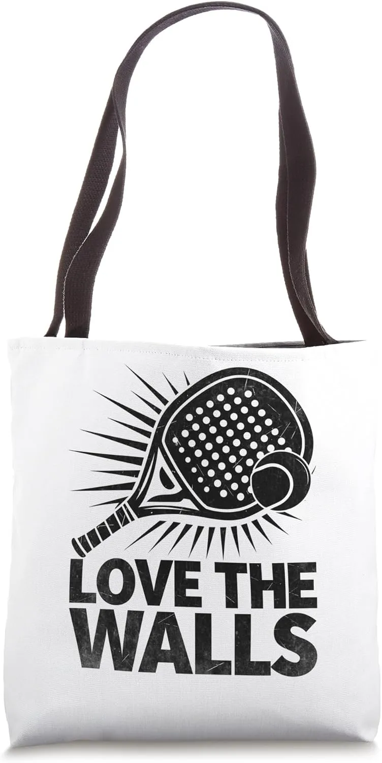 Love The Walls Padel Sports Athlete Game Players Tote Bag