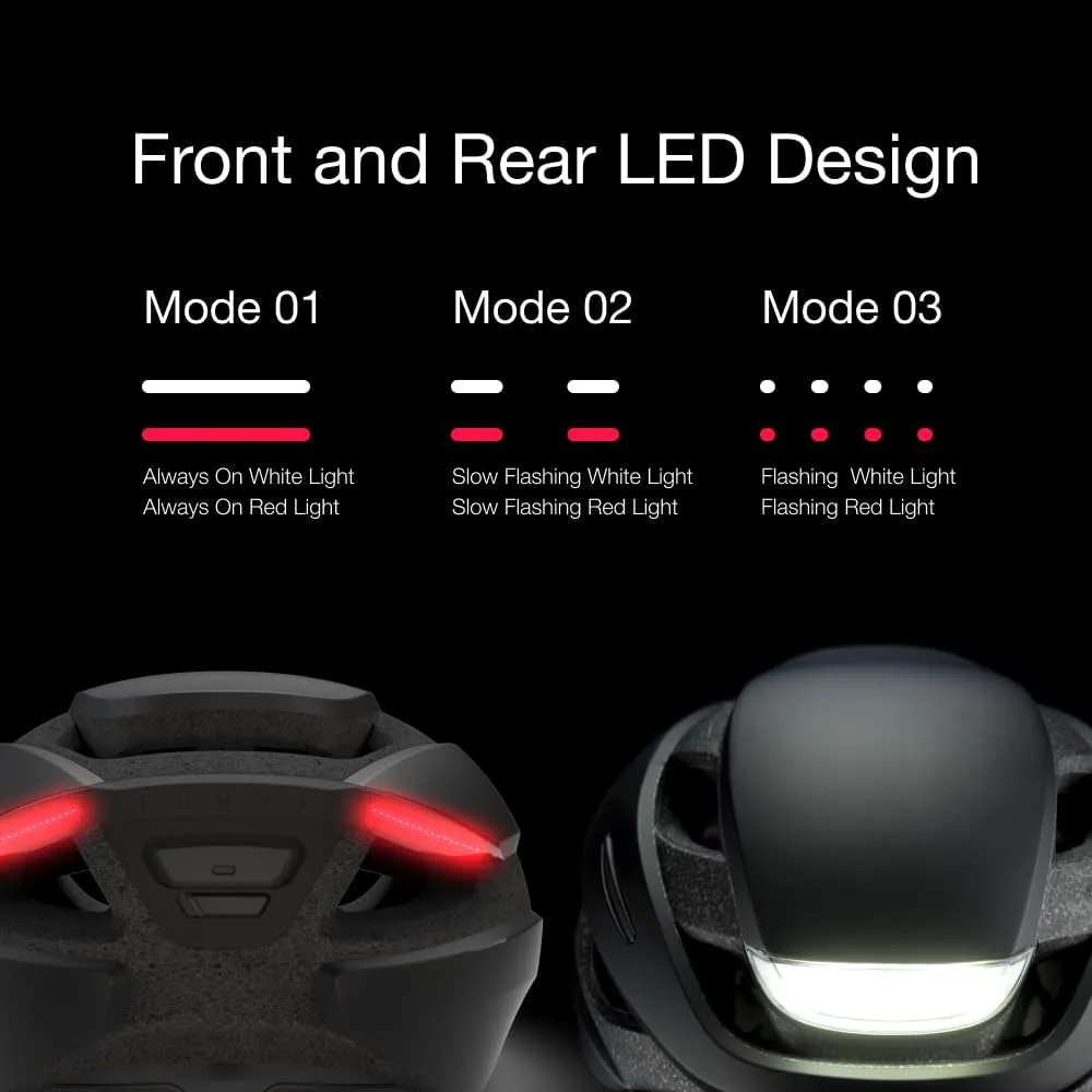 Lumos Ultra Smart Bike Helmet | Customizable Front and Back LED Lights with Turn Signals | Road Bicycle Helmets for Adults: Men, Women