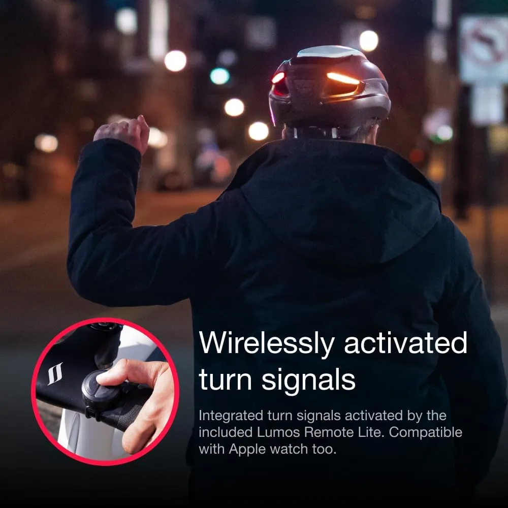 Lumos Ultra Smart Bike Helmet | Customizable Front and Back LED Lights with Turn Signals | Road Bicycle Helmets for Adults: Men, Women