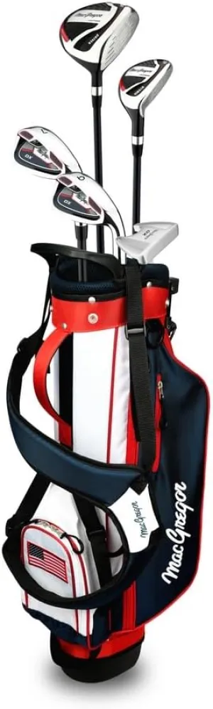 MacGregor Golf DX Stars and Stripes US Flag Junior Golf Club Set, Left Hand