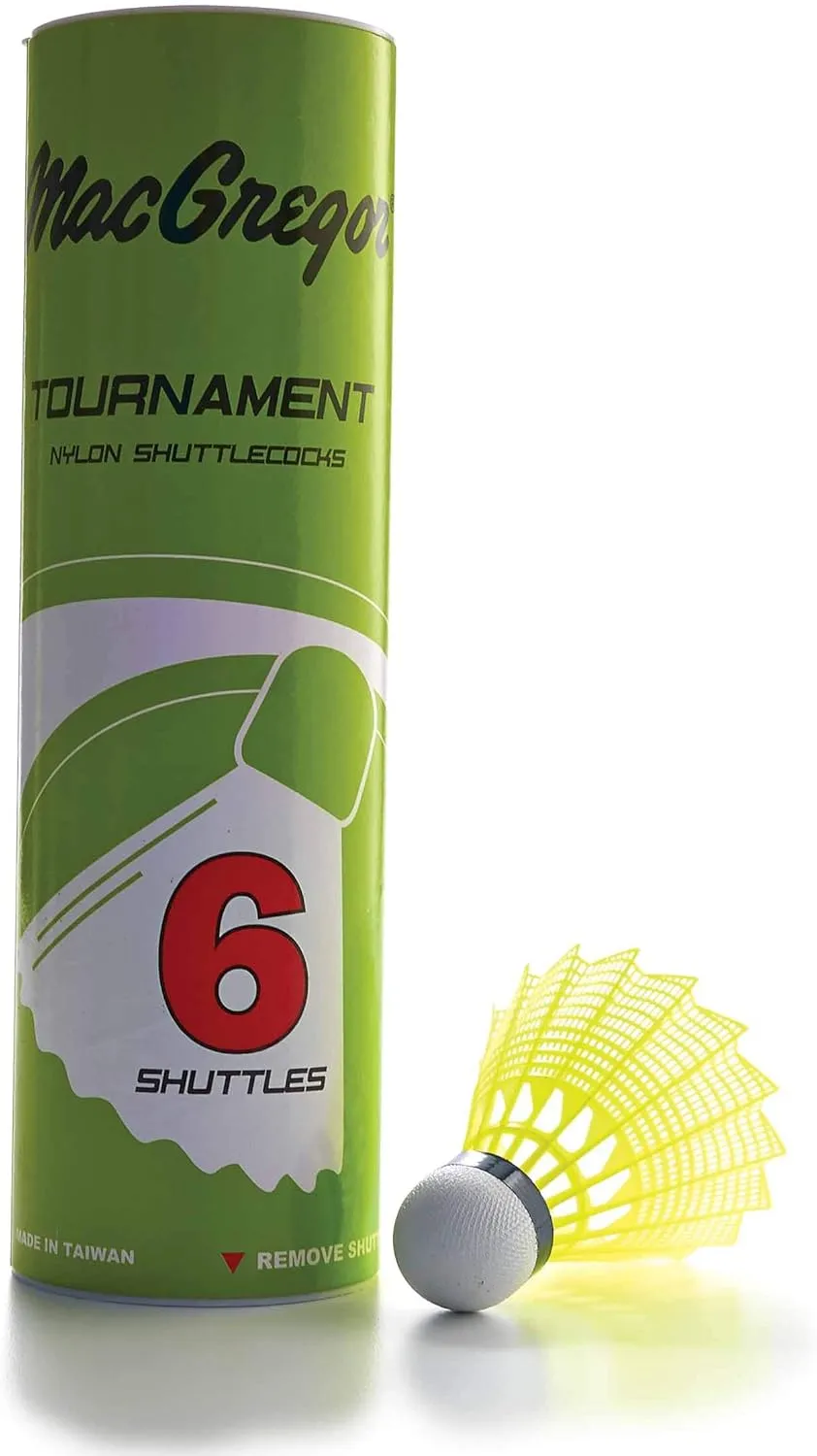 MacGregor Tournament Shuttlecocks 6/Tube