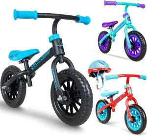 Madd Gear Balance Bike for Toddlers - 18 Month to 4 Years - No Pedal Lightweight Training Bicycles - Adjustable Seat and Maintenance Free 10 Inch Airless Tires - Great Birthday Gift