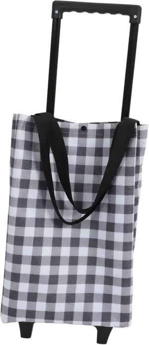 MAGICLULU Foldable Grocery Tote Bag Rolling Shopping Cart Reusable Trolley Bags Easy Operation Pull Cart