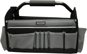 McGuire-Nicholas 15" Collapsible Tool Tote, Grey and Black Tool Tote Bag, 22015