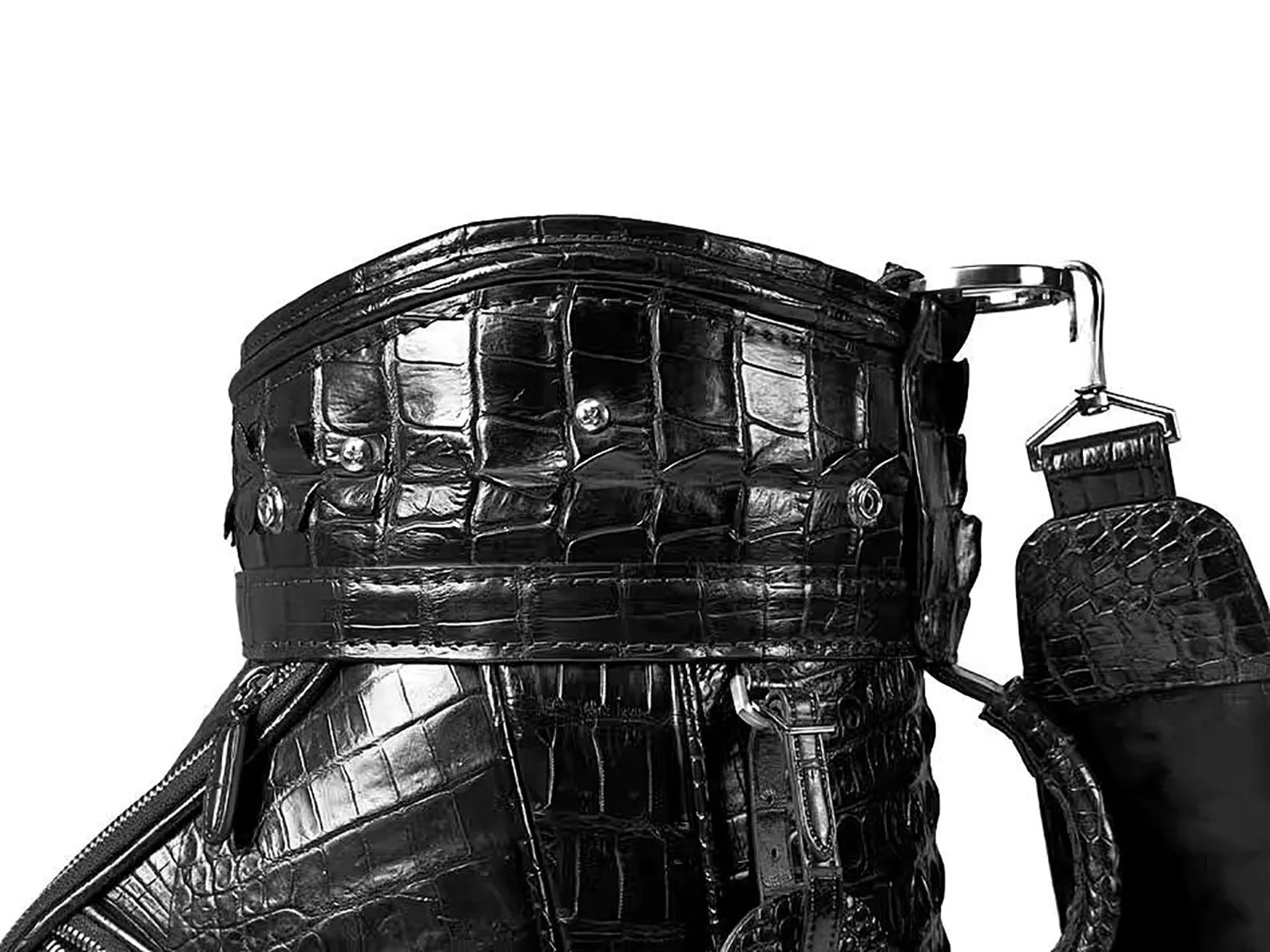 Mens Crocodile Leather Golf Cart Bags Golf Travel Bags