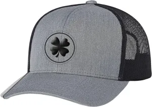 Men's Lucky Clover Circle Shamrock Center Embroidered Golf Mesh Back Trucker Hat