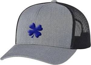 Men's Lucky Clover Shamrock Center Embroidered Golf Mesh Back Trucker Hat