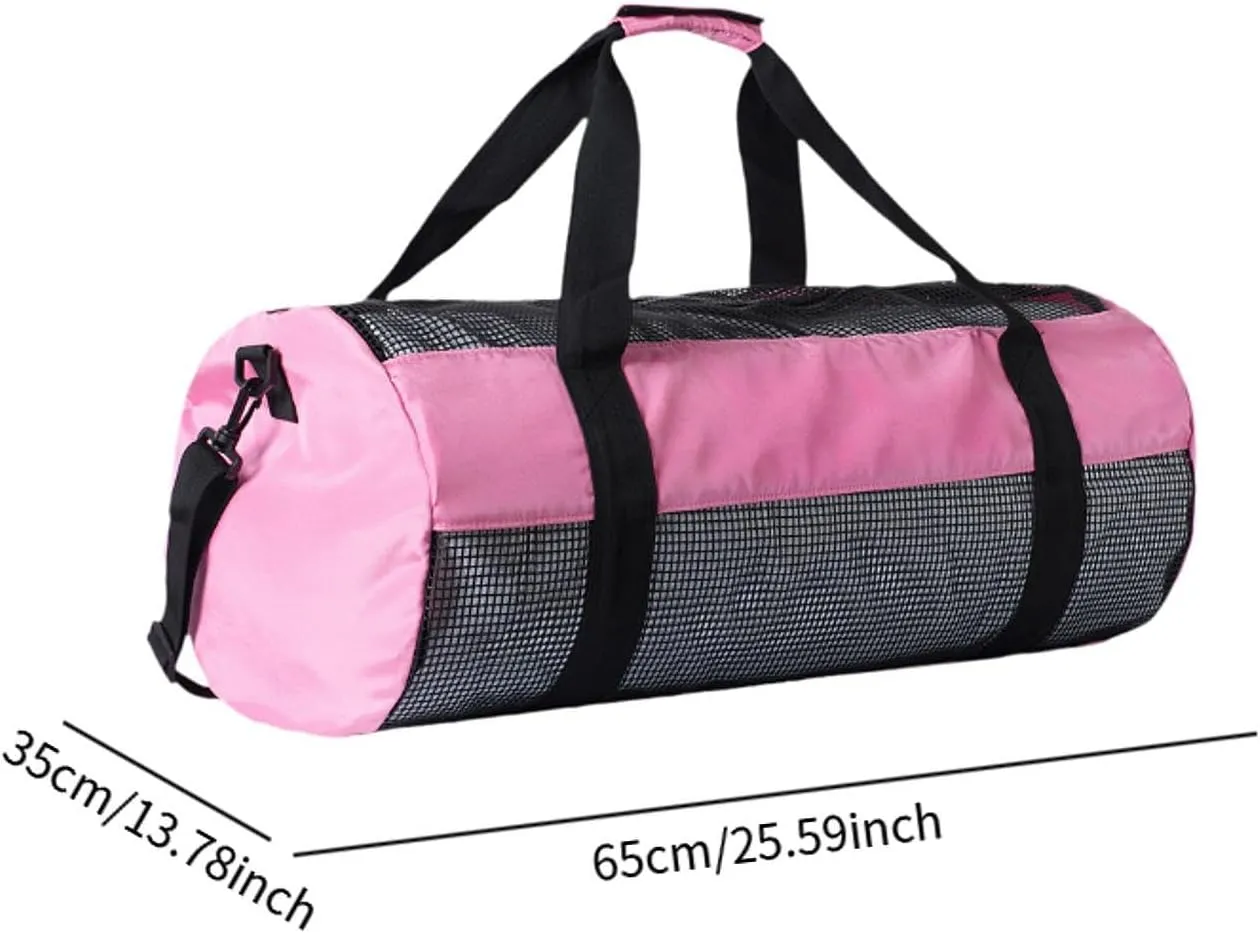 Mesh Diving Duffle Bag Equipment Versatile with Zipper Handbag Mesh Dive Duffel Bag Diving Gear Tote for Rafting Underwater