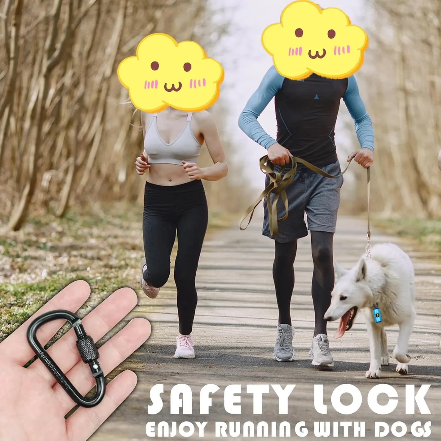 Metal Dog Poop Bag Holder 2-Pack w/Leash Clip|Durable Scratch-Resistant Aluminum|30 Bags 6 Accessories（Blue）