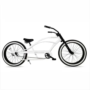 MICARGI Bronco3.0 26/29 Inch Beach Cruiser Bike for Men, Steel Frame,1/7 Speed, Hi-Rise Handlebar, Three Piece Cranksets,Fat Tire Bike, Mens Bike, Complete Cruiser Bikes