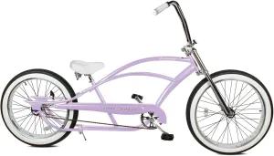 MICARGI Bronco3.0 26/29 Inch Beach Cruiser Bike for Men, Steel Frame,1/7 Speed, Hi-Rise Handlebar, Three Piece Cranksets,Fat Tire Bike, Mens Bike, Complete Cruiser Bikes