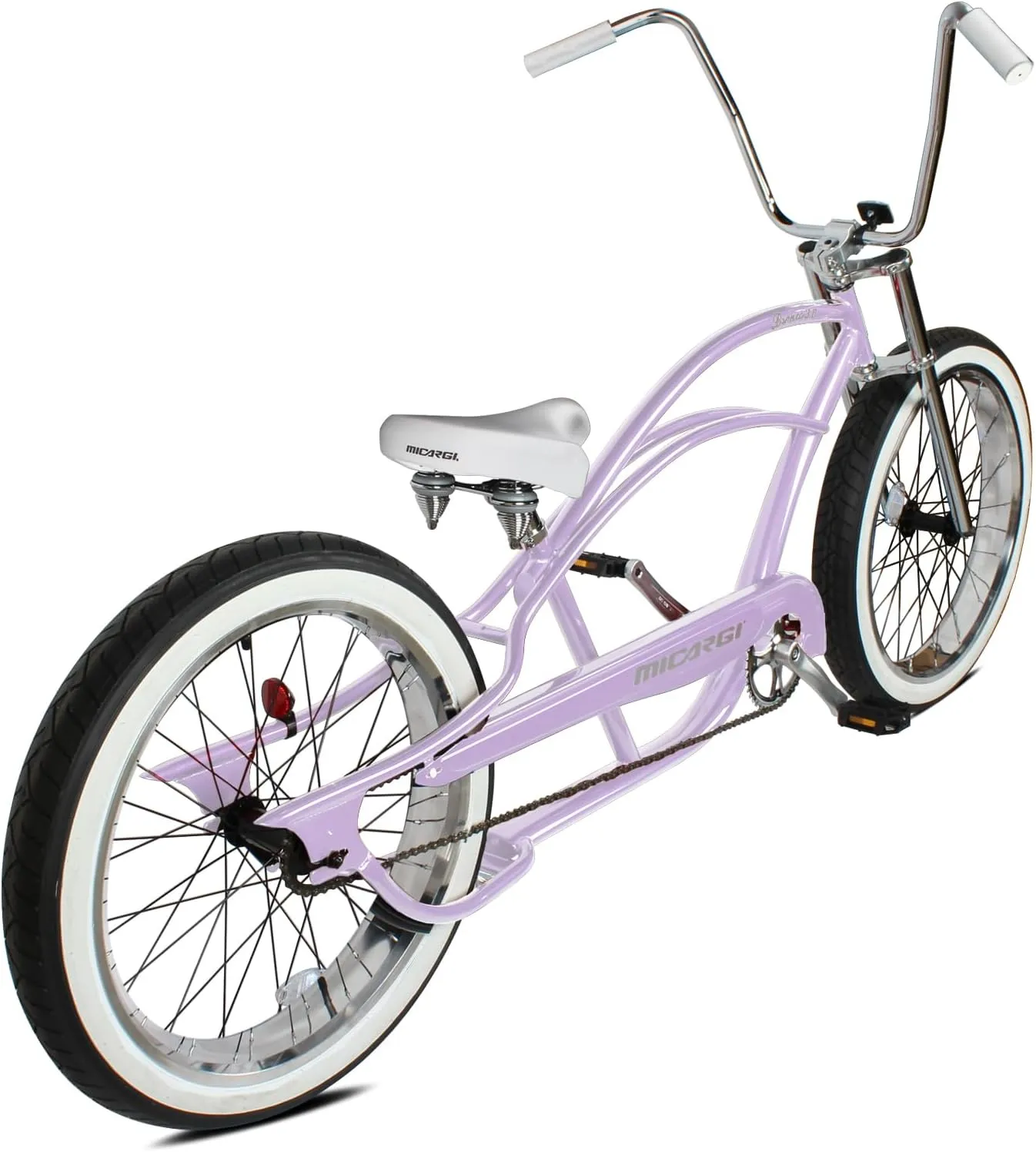 MICARGI Bronco3.0 26/29 Inch Beach Cruiser Bike for Men, Steel Frame,1/7 Speed, Hi-Rise Handlebar, Three Piece Cranksets,Fat Tire Bike, Mens Bike, Complete Cruiser Bikes