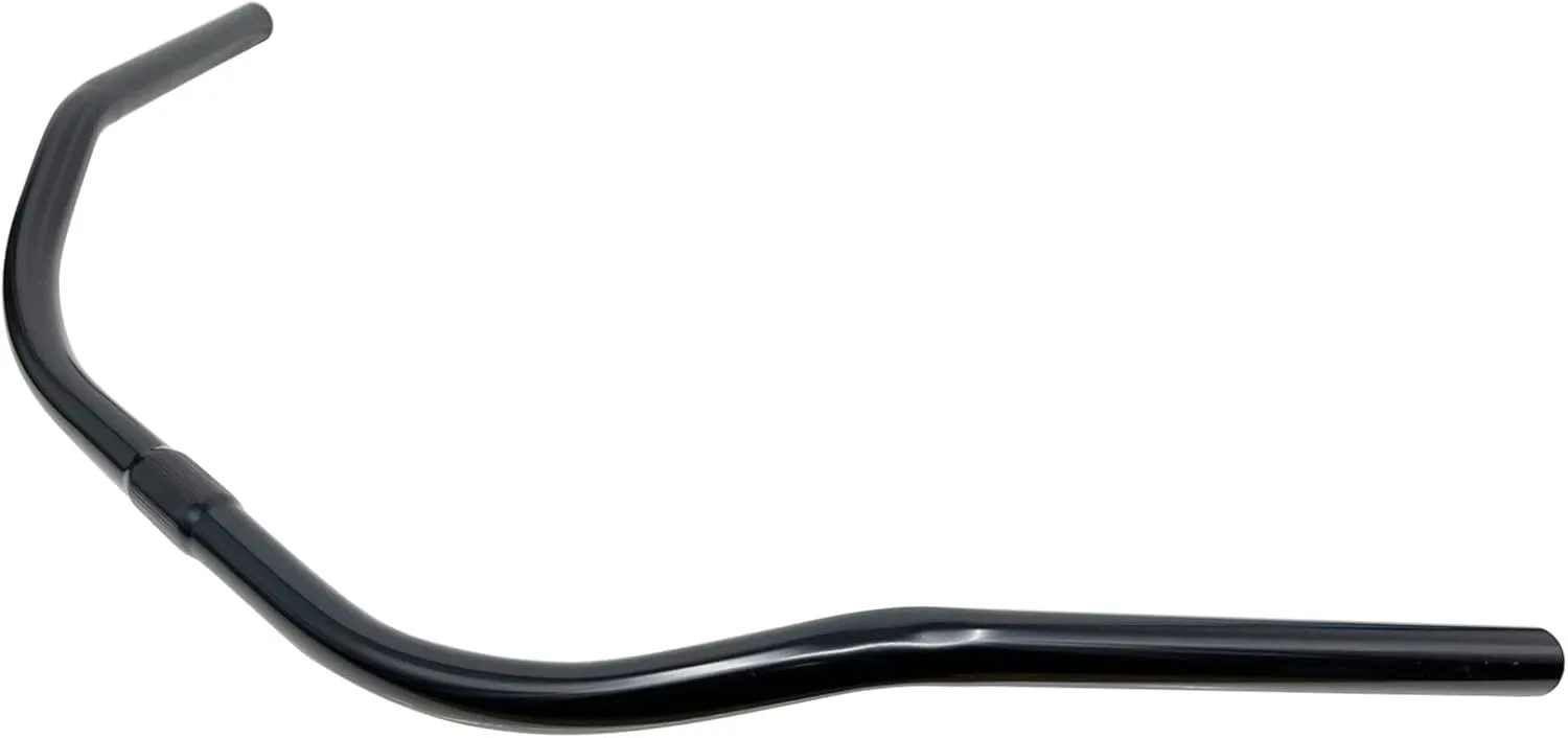 MICARGI Retro Lowrider Classic Steel Handlebars,Cruiser Moon-Type Handlebar Size:1100 * 700 * 22.2 (HB-BC1257002-BLACK)