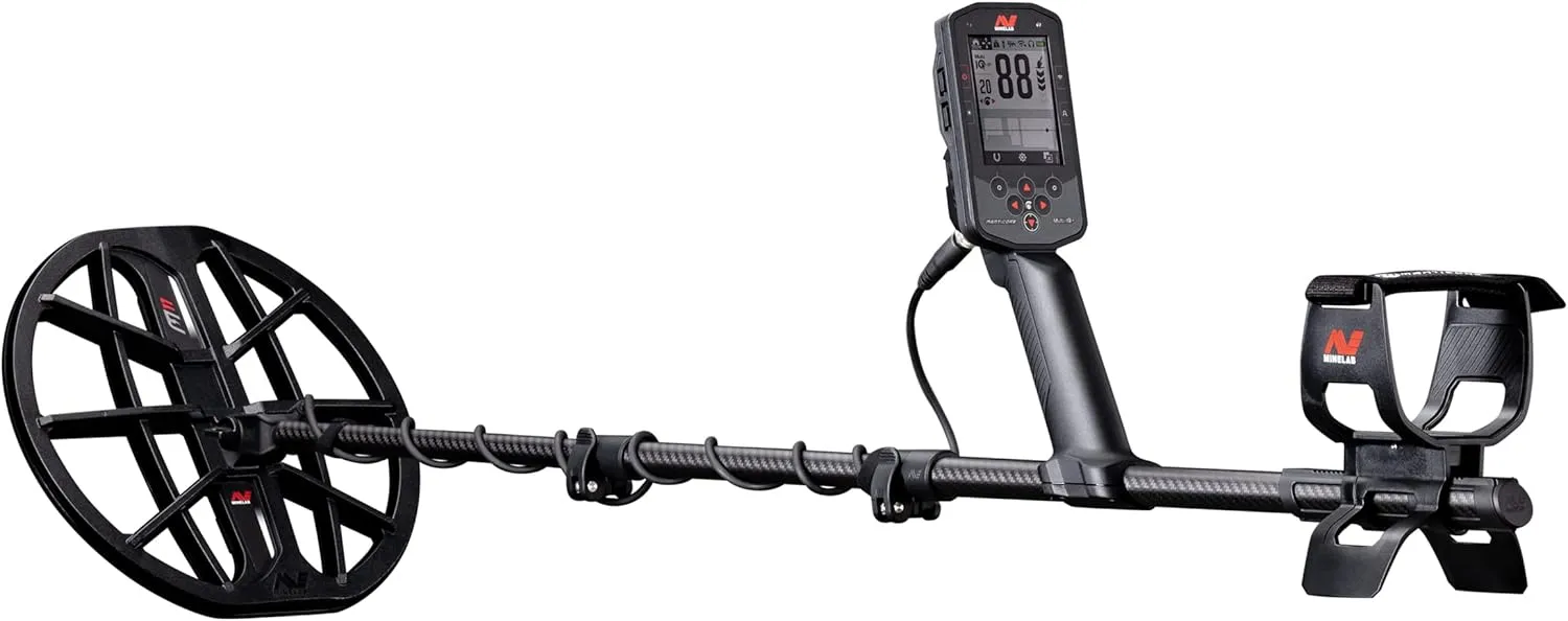 MINELAB MANTICORE High-Power Multi-IQ  Waterproof Metal Detector for Adults with Advanced Target ID (11" Double-D Coil Included)