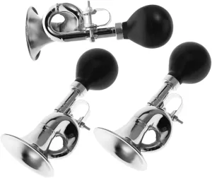 Mipcase Cycling Safety Essential 3pcs Loud Snail Horn Bicycle Bell Bike Horns Bike Accessories for Adult Bikes Electric Bike Bell