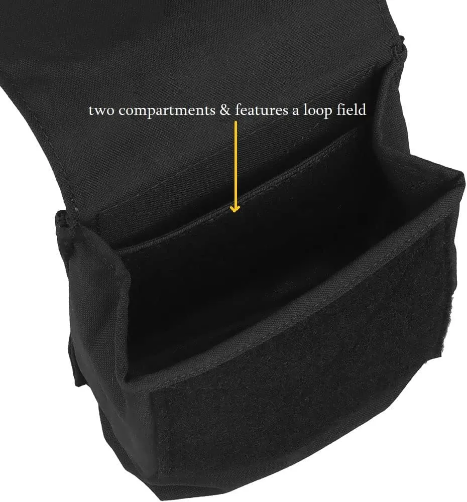 Molle Multi-Use Pouches, Tactical 5.56 7.62 Magazine Pouch GP Storage Bag 2 in 1 for Duty Belt Vest