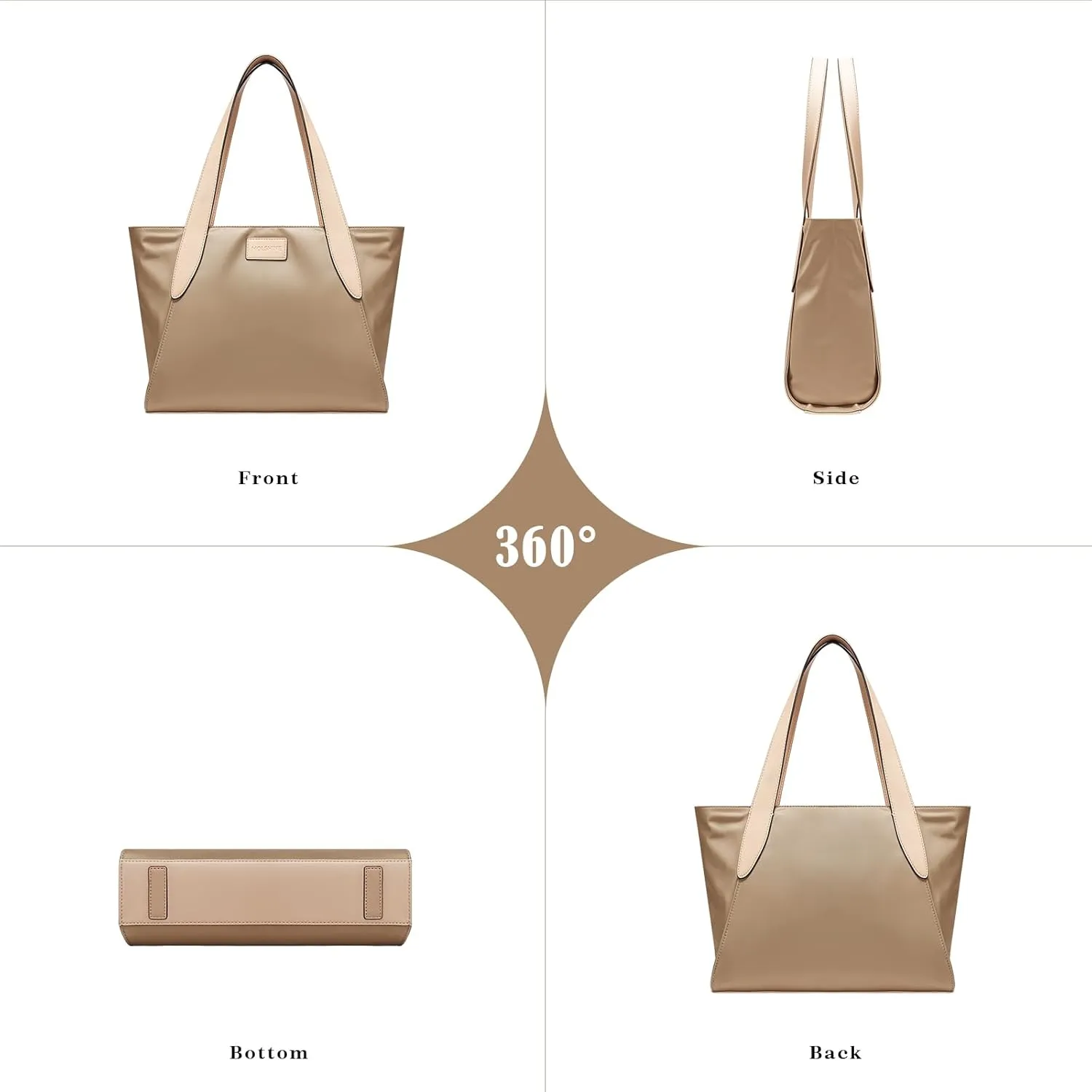 molshine Large Hobo Totes Handbag, Nylon Shopper Bags Shoulder Satchel for Workout Beach Travel Shopping Women Lady Model