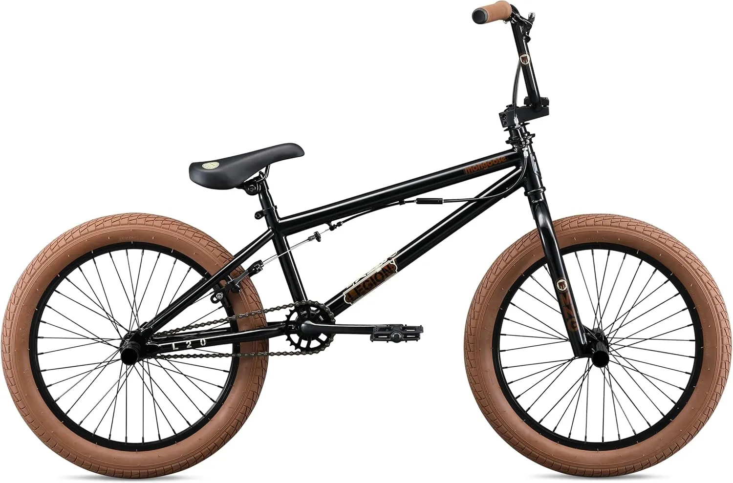 Mongoose Legion Kids Freestyle BMX Bike, Intermediate Rider, Boys and Girls Bikes, 20-Inch Wheels, Hi-Ten Steel Frame, Micro Drive 25x9T BMX Gearing