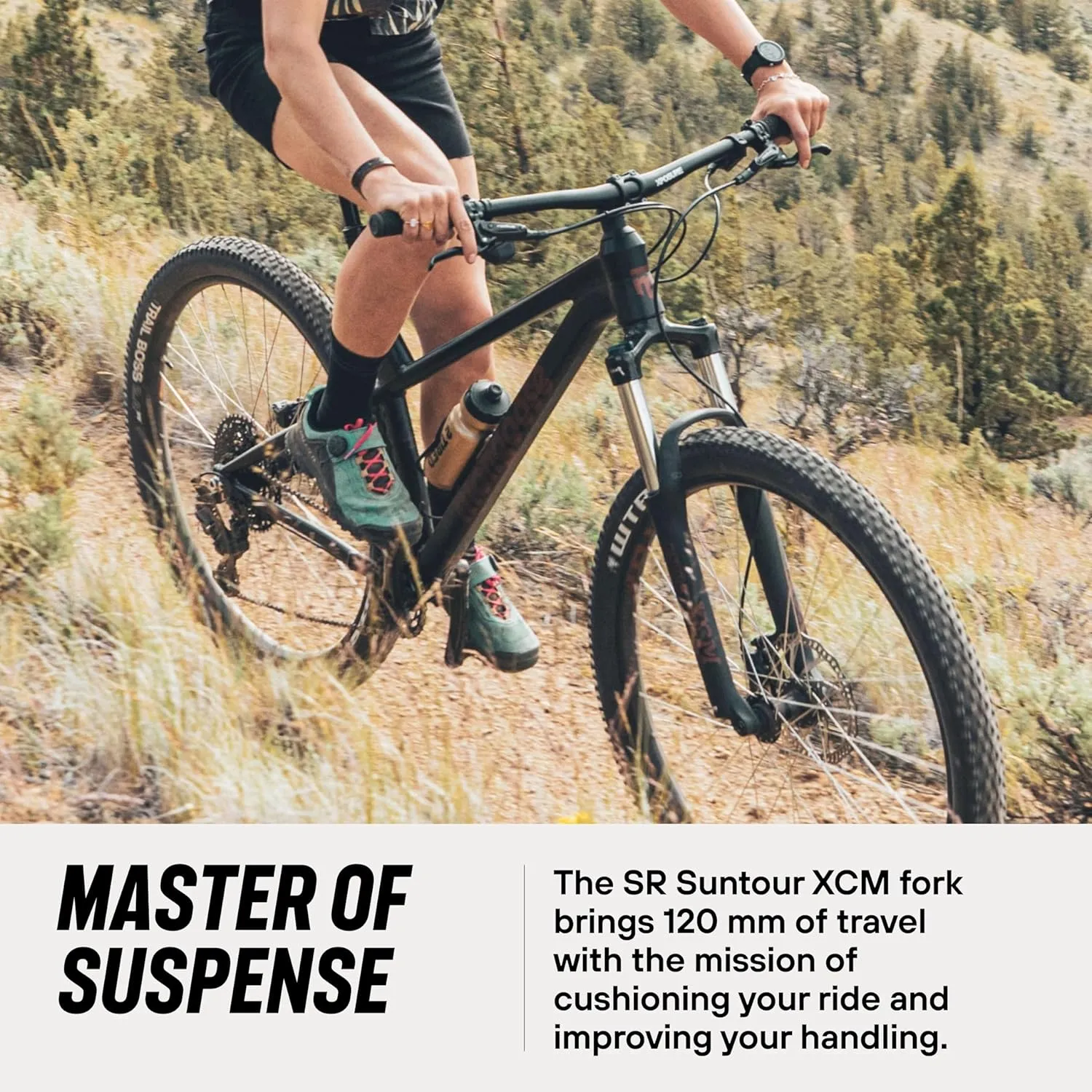 Mongoose Switchback Mountain Bike for Men and Women, 8 to 10-Speed Drivetrain with Trigger Shifters, 27.5 to 29-Inch Wheels, 15.5 to 17.5-Inch Frame